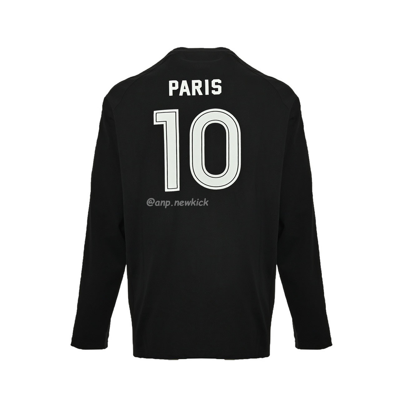 Balenciaga Black Soccer Long Sleeve Jersey T Shirt (5) - www.newkick.vip